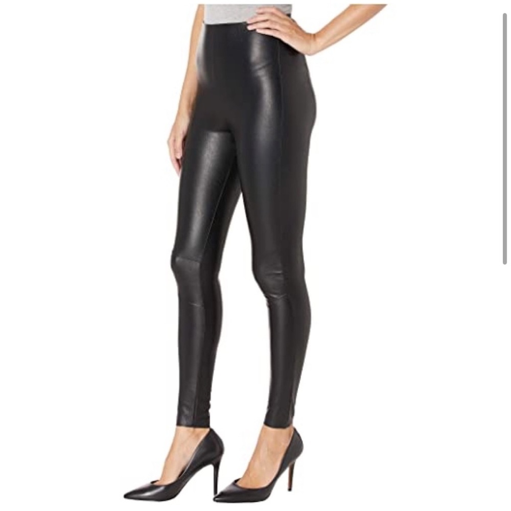 Commando Perfect Control High Rise Faux Leather Leggings sz Large - Picture 6 of 12